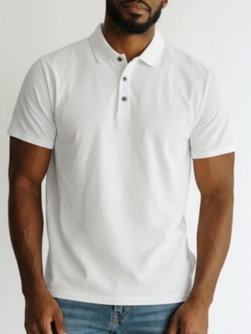 PGA Tour White Polo Shirt for Men L, New